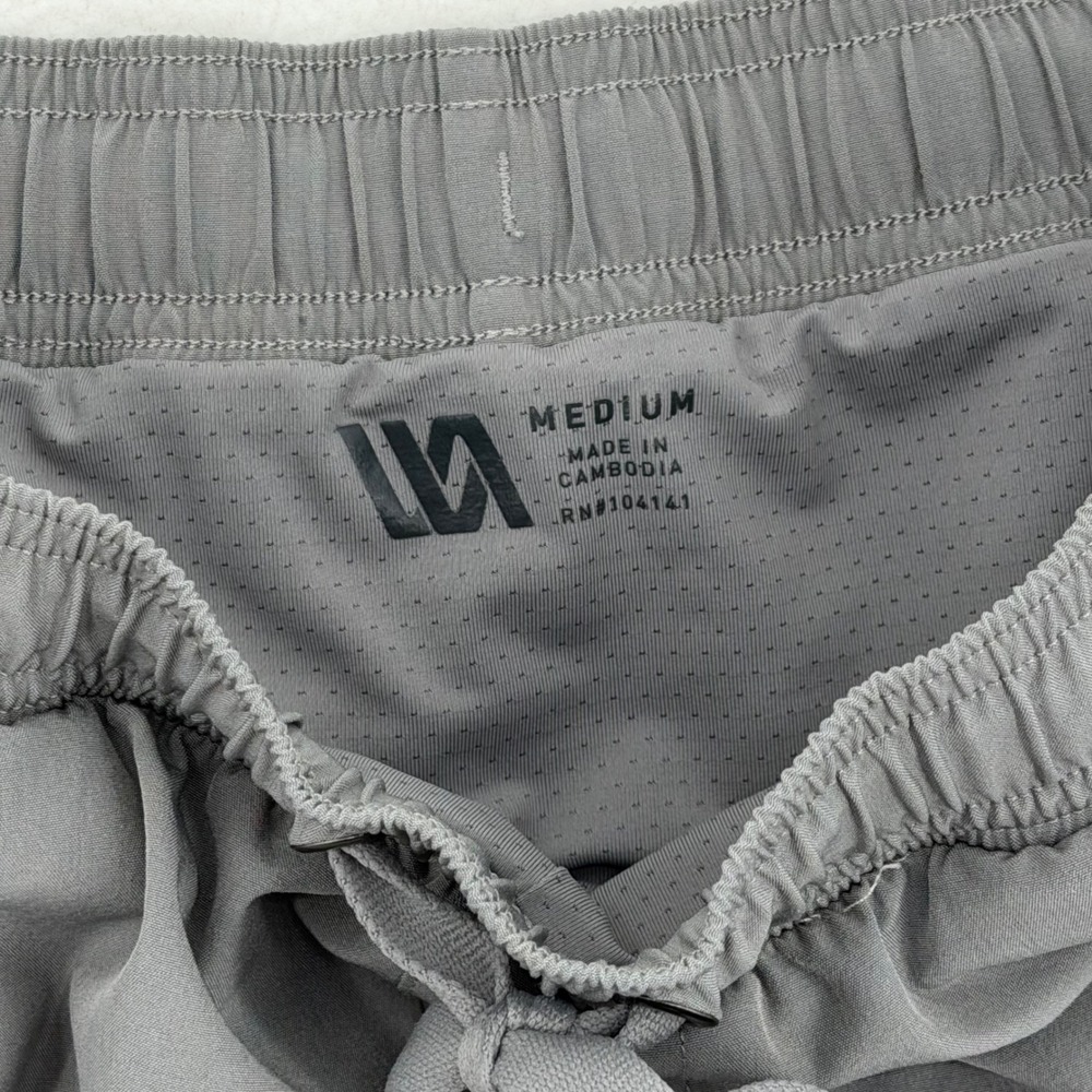 VRST All-In Lined Shorts Men's Medium Gray 7" Lined Athletic Performance - Picture 3 of 10
